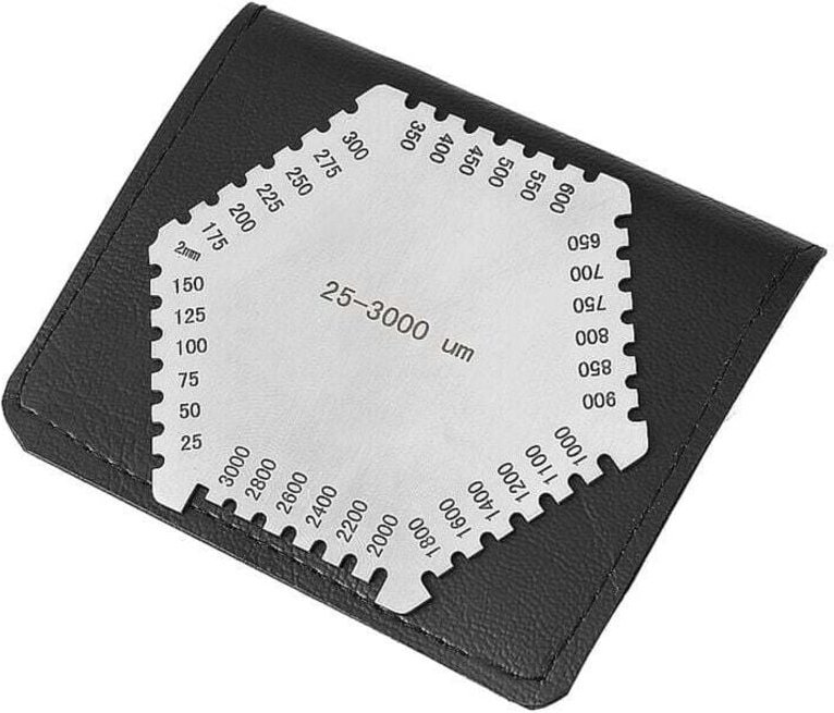 Hochpräziser Nassfilmkamm aus Edelstahl, Dickenmessgerät 25-3000 um