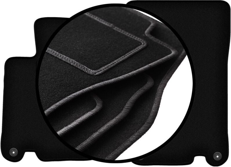 Komplettset Veloursmatten für: Mercedes SL R230 Roadster (2001-2011)