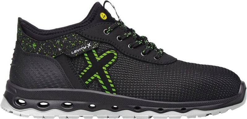 Exena - Feldtmann Sicherheitshalbschuh jupiter 34580 S3 Gr. 48 schwarz/grün