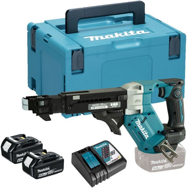 Automatischer Schrauber 18V LXT (2x6,0 Ah) 25-55 mm in MAKPAC - MAKITA DFR551RGJ