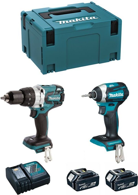 Makita - Kit MK227RTJ (DHP481 + DTD154 + 2 x 5,0 Ah + DC18RC + makpac 3)