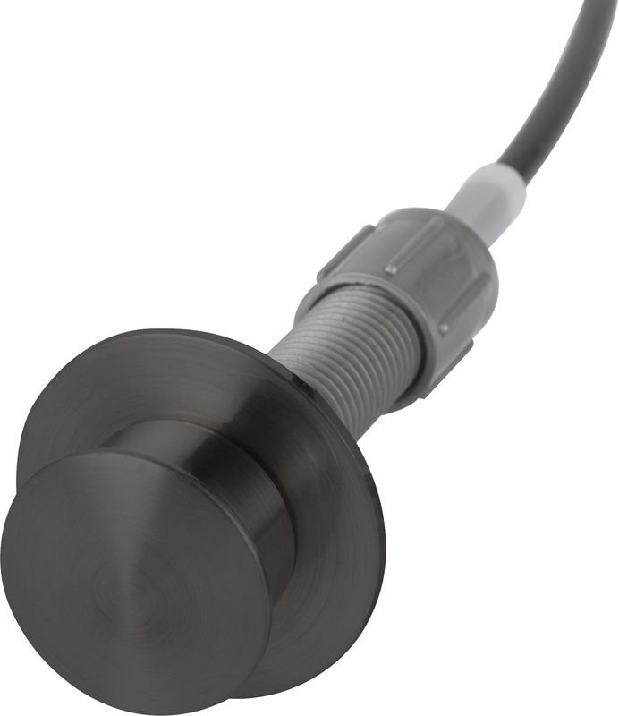 Solido - Ersatzteil Ersatz-Zugknopf (Nachrüst-Set) für Spüle Spülbecken schwarz für Bohrloch-Durchmesser 15 mm