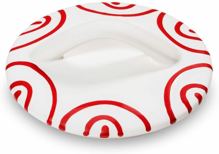 Gmundner Keramik - Rotgeflammt, Oberteil Zuckerdose Gourmet