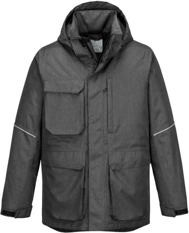 Thumbnail - Portwest Winterparka wasserabweisend mit 10 Taschen Grau S