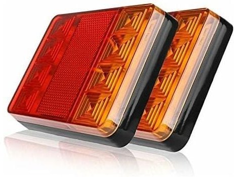 SNQ - Stück Anhänger-Rücklichter, 8 LED-Rücklichter für Auto-LKW, wasserdichte Warnleuchten, Rücklichter für Anhänger, l...