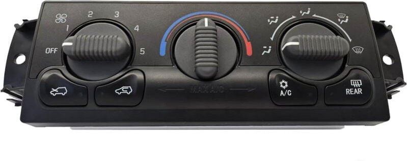 599-218 Klimabedienteil vorn mit Schalter für Heckscheibenheizung. Passend für Chevrolet Tahoe, Avalanche, Suburban, Sil...