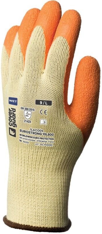 Orangen Bauhandschuhe das Paar t 11