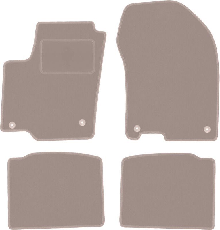 Beige Velours-Fußmatten für: Suzuki SX-4 S-Cross Crossover (2013-)