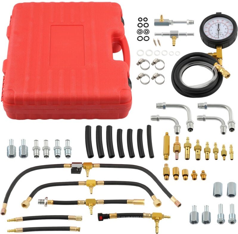 Benzindruck Prüfer Drucktester Messer Kraftstoffdruck Werkzeug Satz 0-10 Bar 140Psi Kraftstoff Benzindruck Prüfer Druckt...