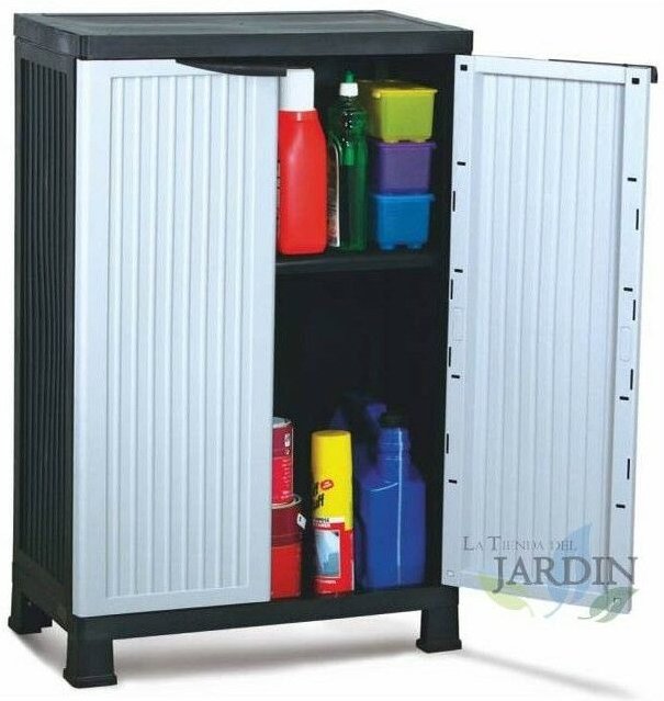 Niedriger Innenschrank aus Kunststoff 68x40x92 cm