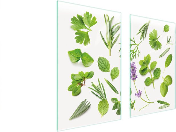 GLASSCHUTZPLATTE FÜR HERD 75x52 PFLANZEN