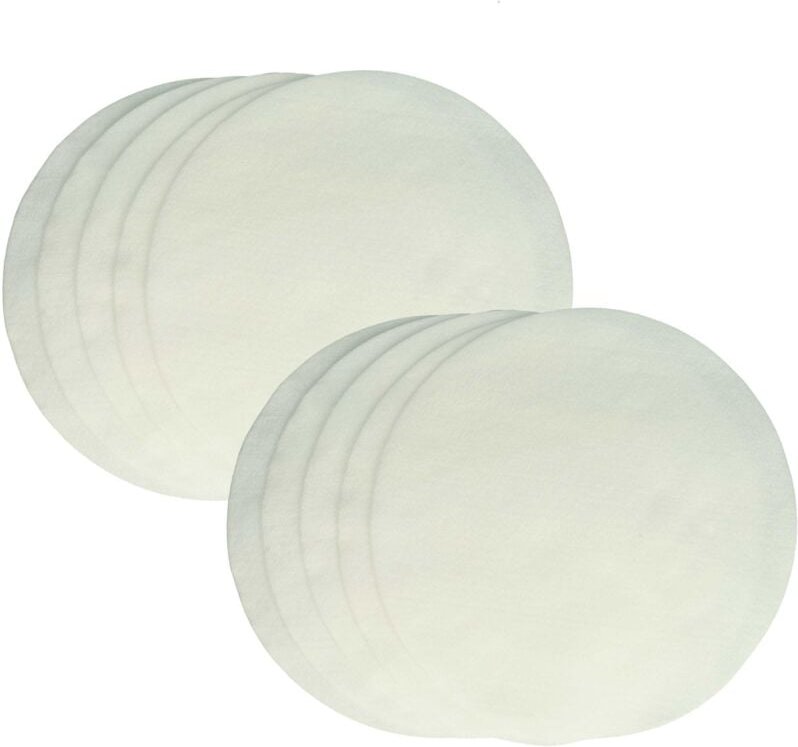 10x Feinfilter kompatibel mit Electrolux uz 934 s Profi Power, uz 934 Neptune Staubsauger - Vliesfilter Weiß, Rund - Vhb...