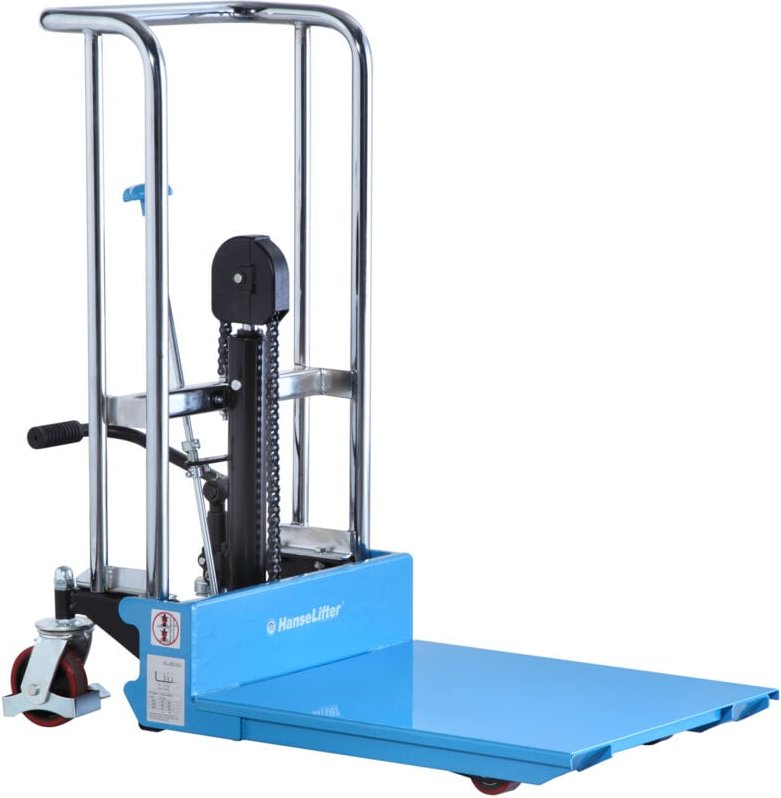 Hanselifter manueller Plattformhochhubwagen PS0412 Tragkraft 400kg Hubhöhe 1200mm