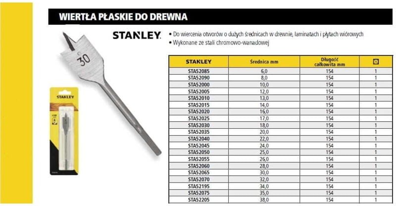 STAHL SPATENBOHRER 26 x 154mm