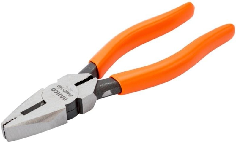 Bahco Universal-Kombinationszange mit PVC-beschichteten Griffen, 180 mm