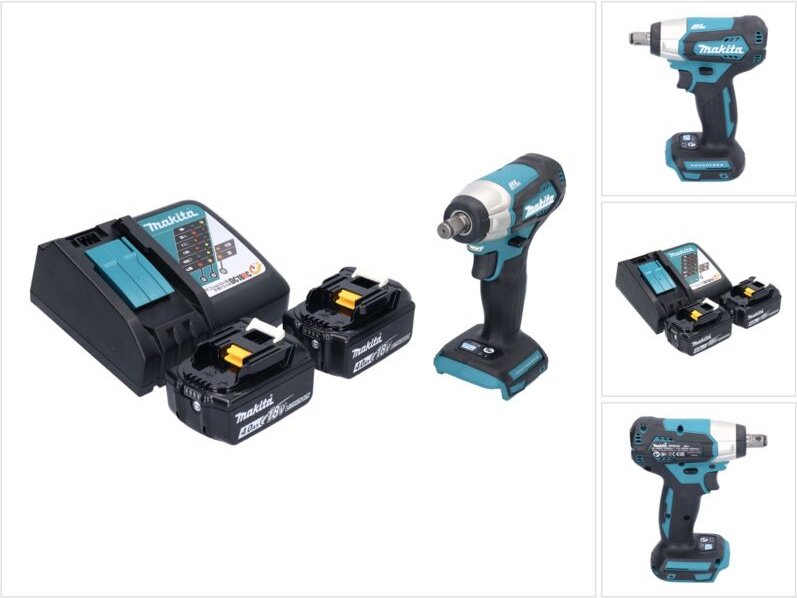 Dtw 181 rm Akku Schlagschrauber 18 v 210 Nm 1/2' Brushless + 2x Akku 4,0 Ah + Ladegerät - Makita
