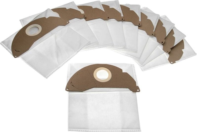 vhbw 10x Staubsaugerbeutel Ersatz für Swirl K223, K224, K225 für Staubsauger - Mikrovlies, 24,5cm x 23,5cm, Weiß