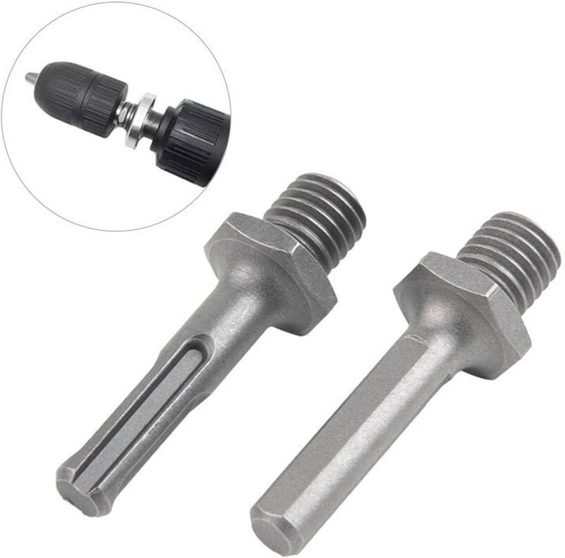 Fitags - 2 Stück M14 Außengewinde auf sds Plus Innengewinde und Dreieck Innengewinde Adapter für Schleifbohrer