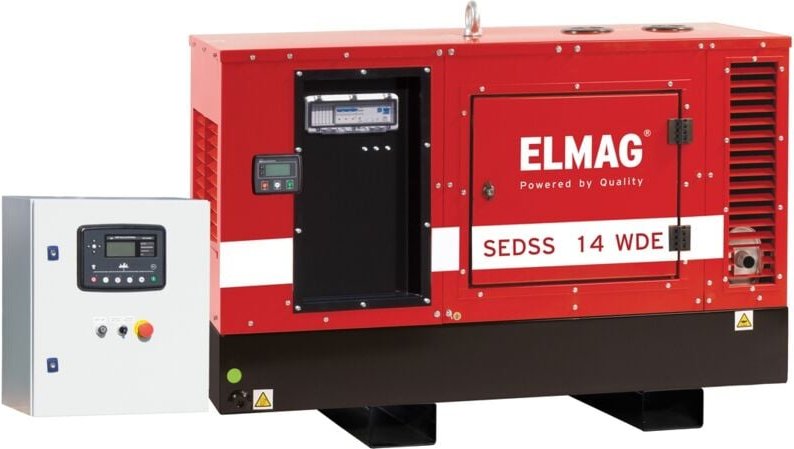 Notstrom-Komplettpaket sedss 34WDE-ASS DIESEL-Stromerzeuger mit kubota V3300 Motor, (super-schallgedämmt) inkl. Start-St...