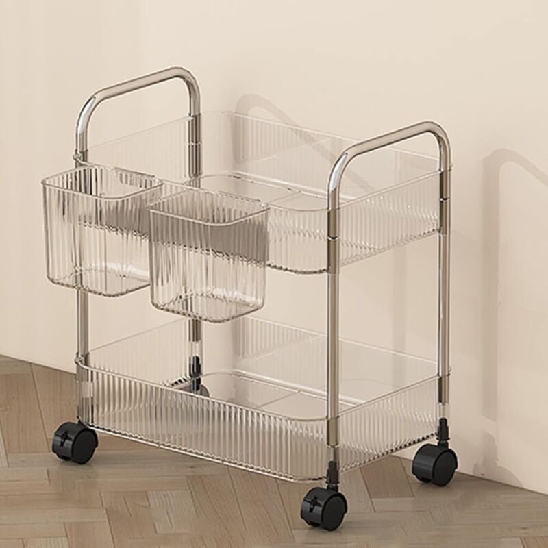 Acryl-Organizer-Aufbewahrungsregal, transparenter Acrylwagen, Kosmetik-Aufbewahrungswagen, Toilettenartikel-Aufbewahrung...