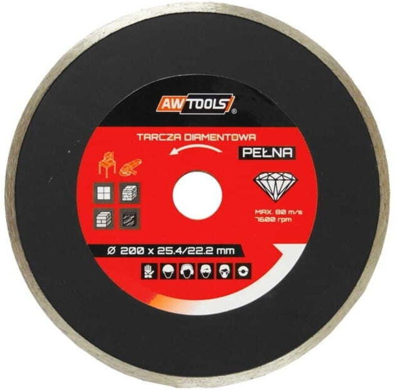 AWTOOLS DIAMANTSCHEIBE 250x25.4-22.2 / VOLL