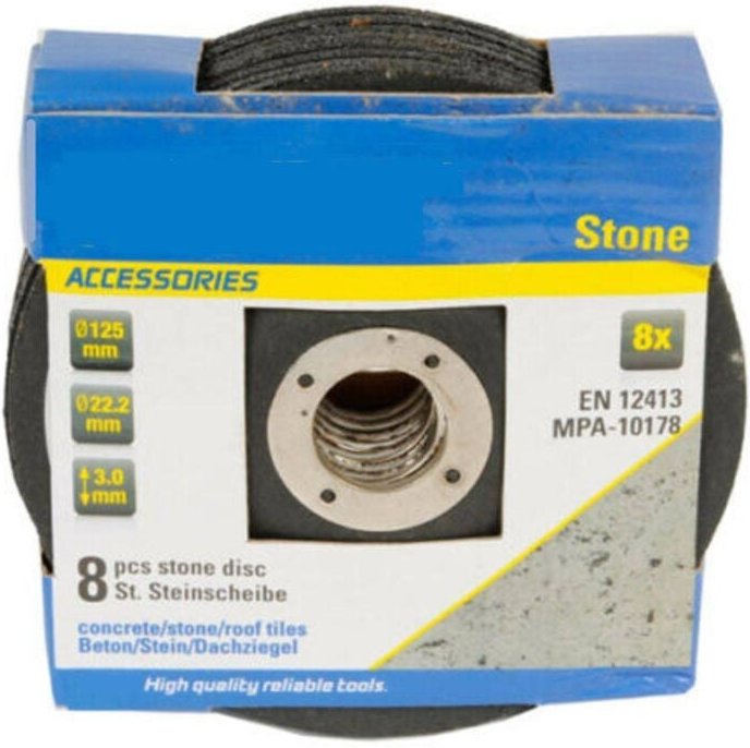 Trade Shop - STEIN FLEX SCHEIBE SATZ VON 8 STÜCK SCHLEIFSCHEIBEN DIAM. 125 MM -