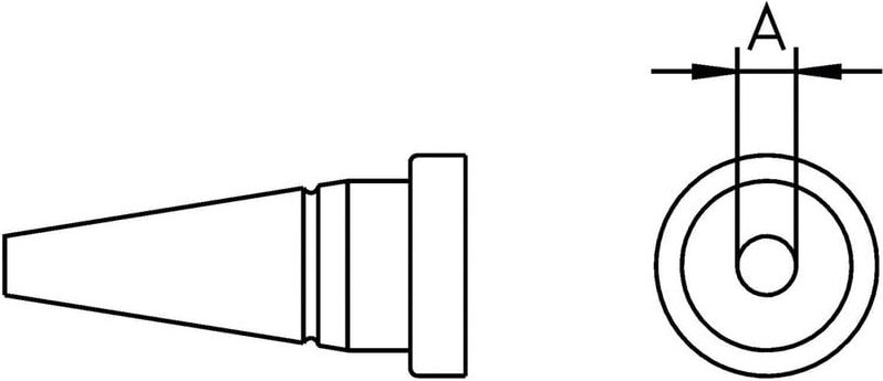 Weller - lt-cs Lötspitze Rundform Spitzen-Größe 3.2 mm Inhalt 1 St.