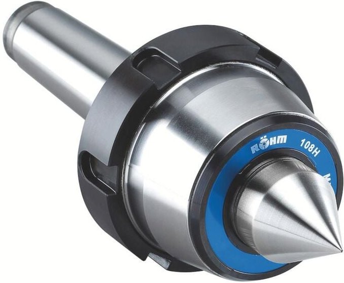 Röhm Mitlaufende Zentrierspitzen 60°, MK 5, Größe 110, HG mit Abdrückmutter - 074390