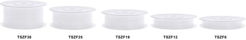 Chiffonband, weiß, 12mm/25m (1 Stk. / 25 m)