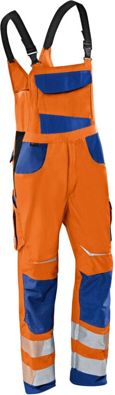Kübler Latzhose reflectiq psa 2 3207 warnorange/kbl.blau Gr. 52