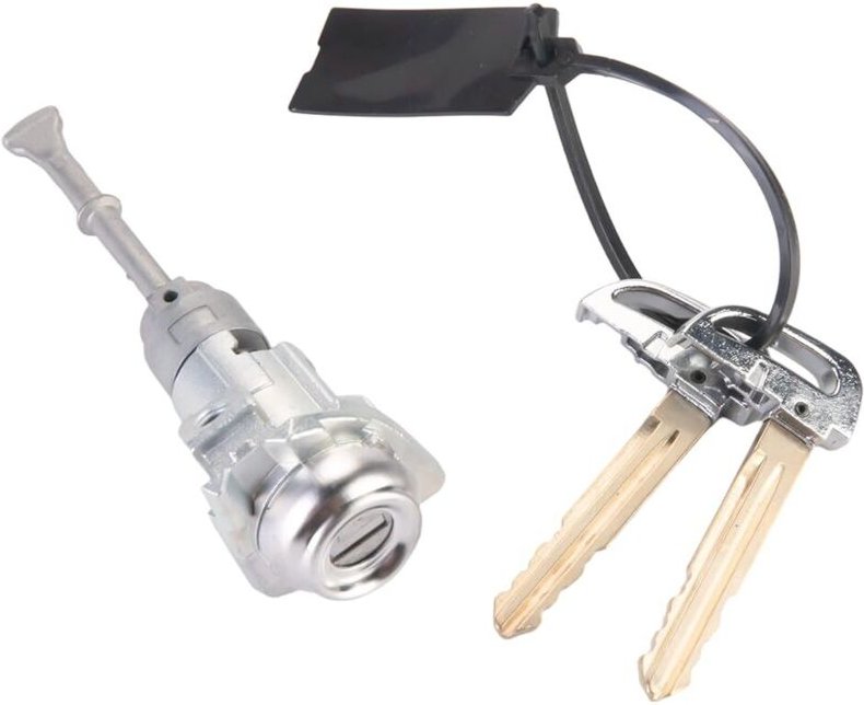 Türschließzylinder-Set mit Schlüsseln für Hyundai Elantra 2017–2020 2 Schlüssel, silberfarben Türschließzylinder für die...