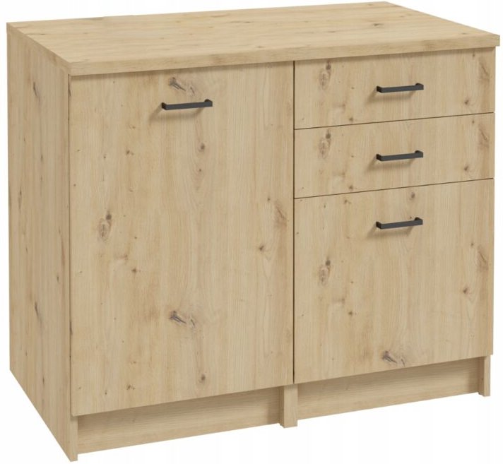 STAMAR Küchenmöbel Set - 100 x 60 cm - Eiche Artisan - Elegant - Praktisch - Flexibel