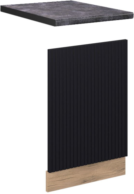 Vicco - Frontblende Fame-Line, Schwarz gestreift, 45 cm , ap Anthrazit