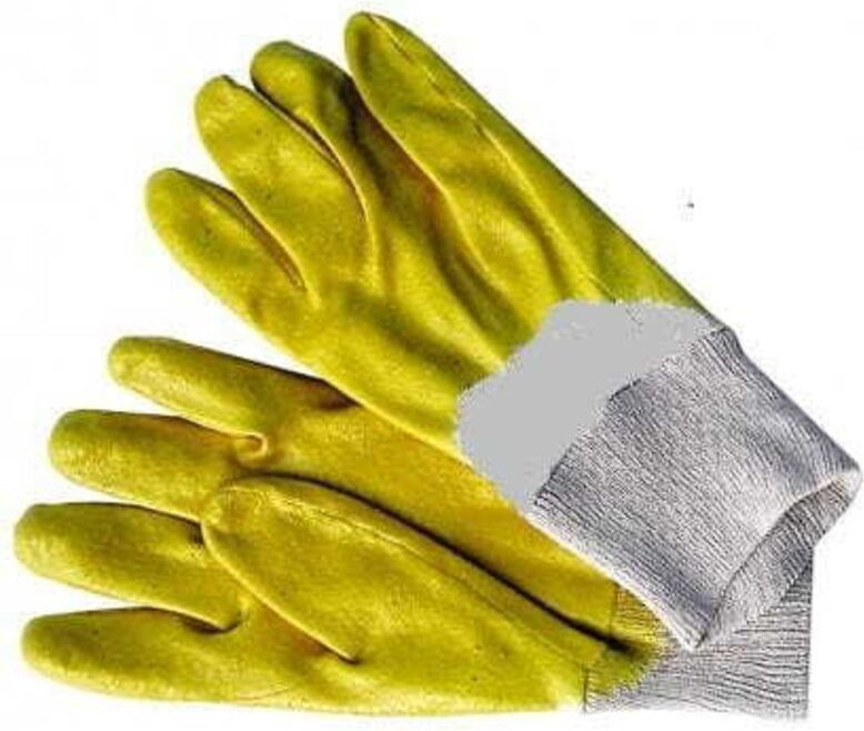 Gummi-Gelbe Nitrilhandschuhe
