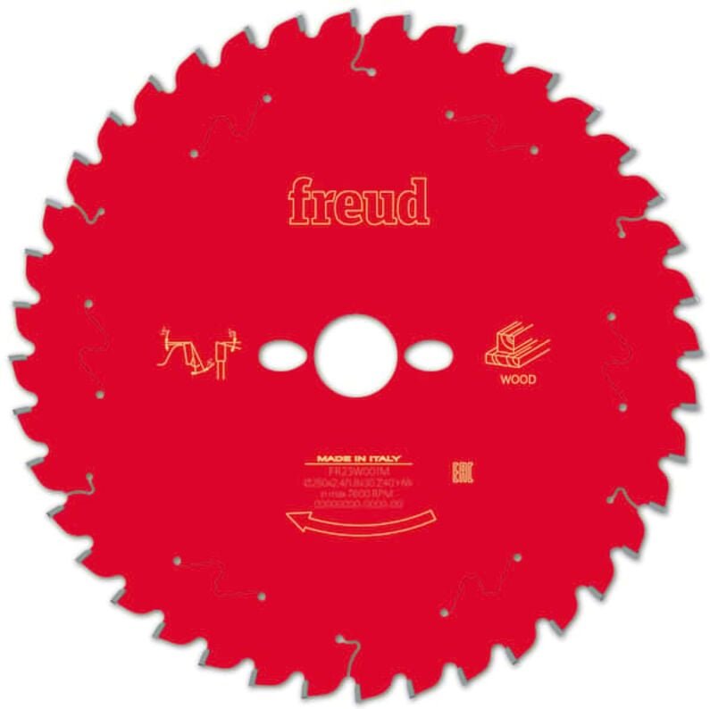 Freud - Sägeblatt für Handkreissäge Ø250 2,4/1,8 AL30 Z40 ba -5° - F03FS09753 -FR23W001M