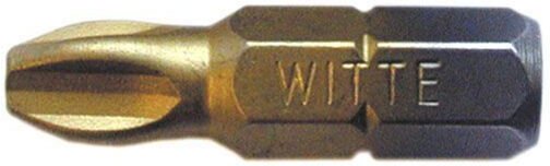 Pozidriv standard Zinn Führungsspitze 1/4' kurz (PZ2x25) Witte 27346