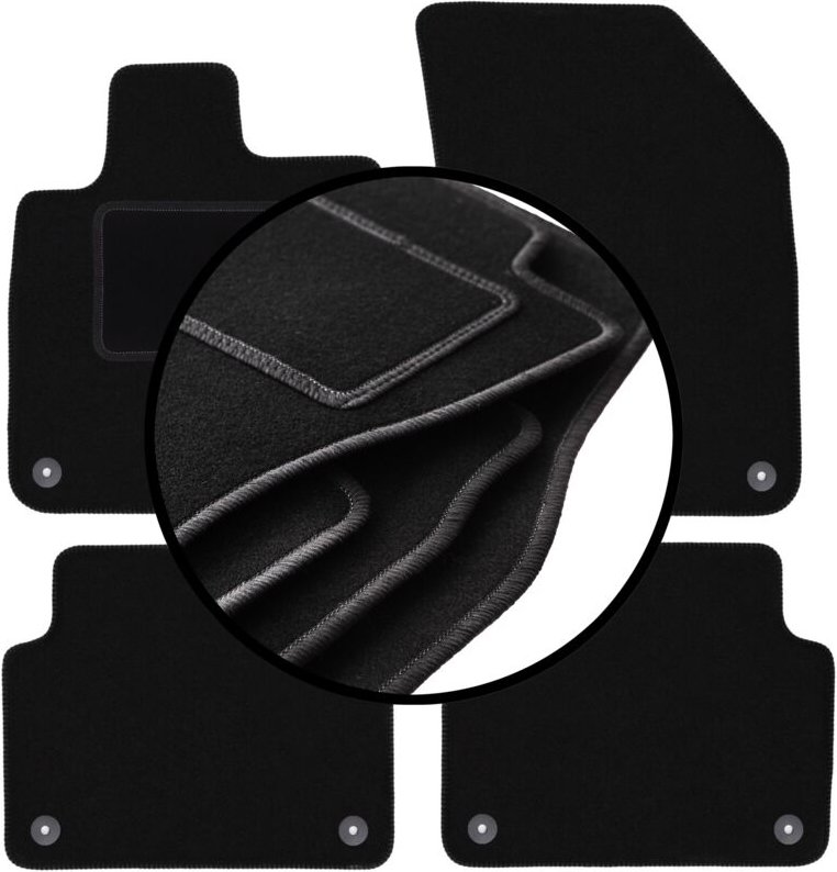 Komplettset Veloursmatten für: Volvo S60 II Kombi, Limousine (2018-)