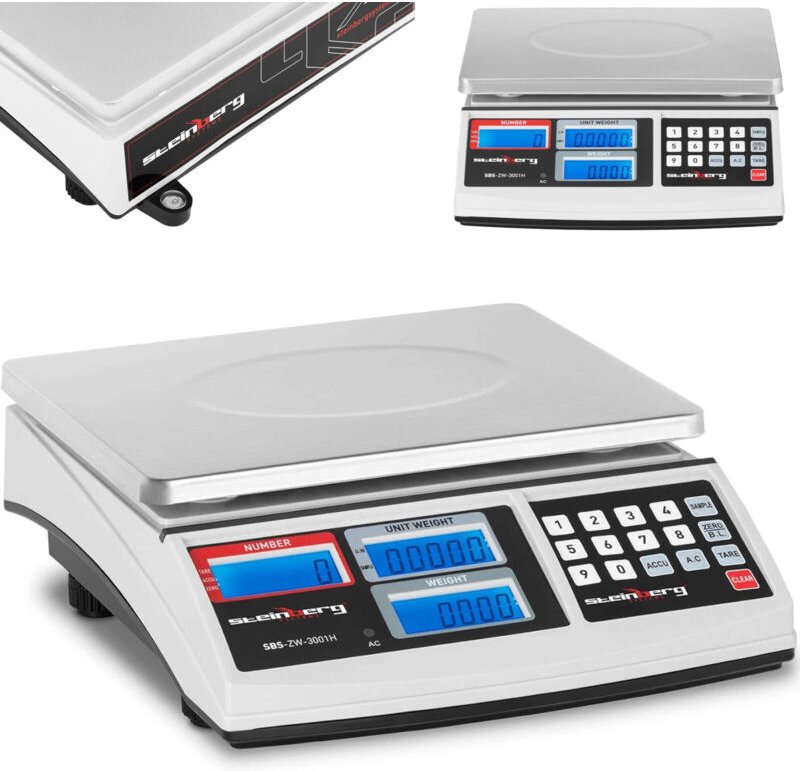 Steinberg Systems - Zählwaage Präzisionswaage Digital-Waage Feinwaage Laborwaage Goldwaage 30kg/1g