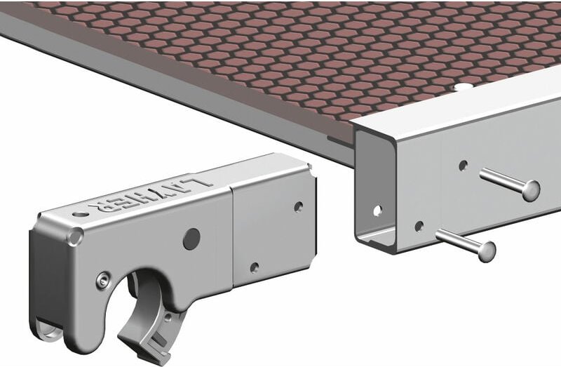 Layher Einrastklaue 42 mm Rero, grau inkl. Nieten