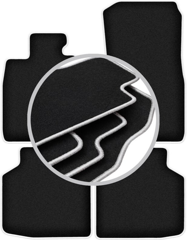 CARLUX-SILVER Autofußmatten für: BMW 7 F02 LANG (2008-2015)