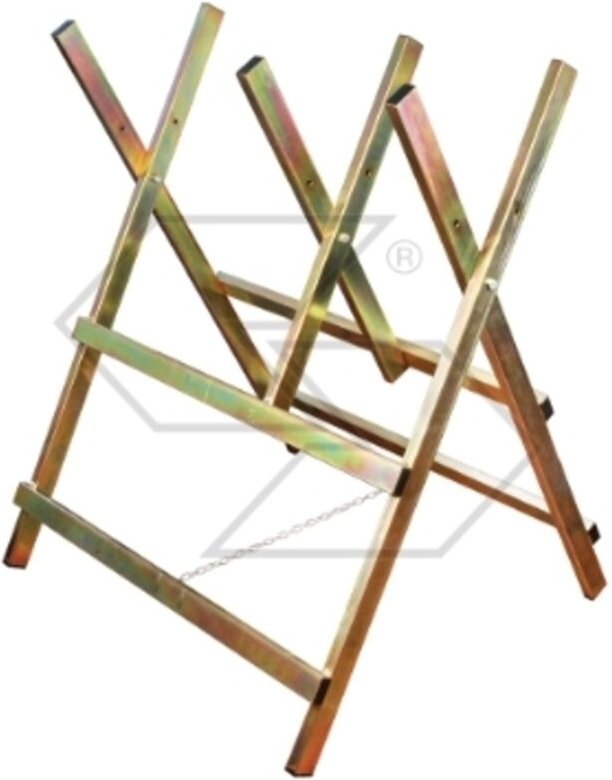 Holzfällerbock aus tropenfestem Stahl, Größe 61x33 cm