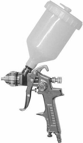 Güde Druckluft Farbspritzpistole / Lackierpistole Profi-F mit Fließbecher