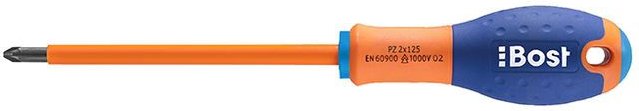 Bost - Schraubendreher - Pozidriv-Kreuzklinge Expert isoliert 1000V - 6 x 125 mm - 626220