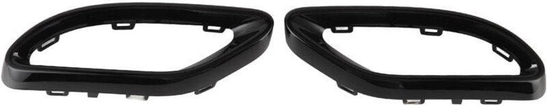 SUNXURY Auspuffblende, glänzend schwarz, Ersatz für Mercedes-Benz A B C E GLC CLS-Klasse W177 W247 W205 W213 X253 C257 (...