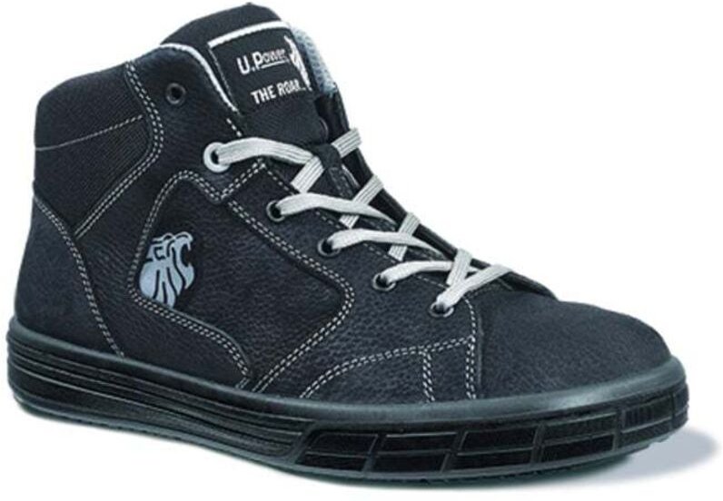 UPower Schnürstiefel EN ISO 20345 S3 SRC Lion Gr. 44 Nubukleder schwarz Aluminiumkappe