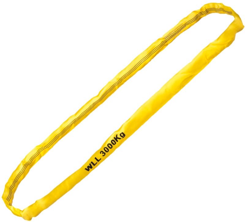 Rundschlinge wll 3000 kg, Polyester, Länge: 3 m, sf 7:1, en 1495-2, Gelb