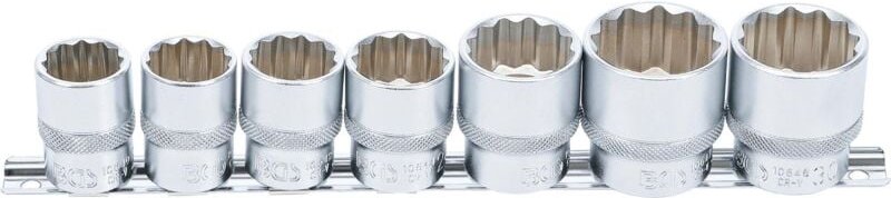 Bgs Technic - Steckschlüssel-Einsatz-Satz, Zwölfkant Antrieb Innenvierkant 12,5 mm (1/2') sw 20 - 32 mm 7-tlg.