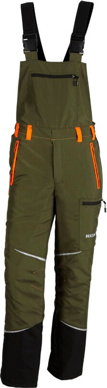 KOX - Schnittschutz Latzhose Mistral 3.0 Grün/Orange Größe 64