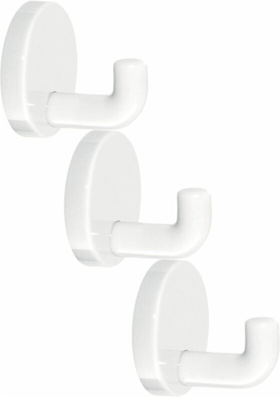 Wandhaken hewi Tiefe 30mm 3er Set Polyamid reinweiß