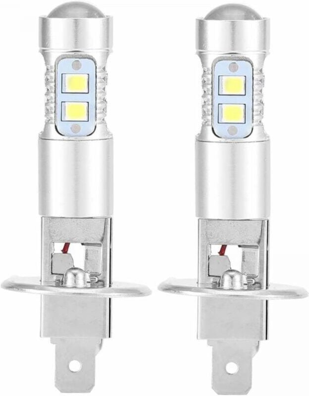 Scheinwerferlampen, 2x H1 6000K Superweiß 100W LED-Scheinwerferlampen-Kit Abblendlicht
